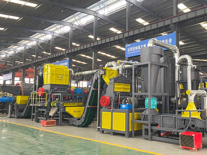 廢棄輪胎回收生產線