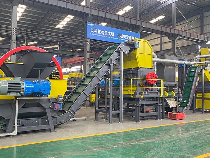 廢棄輪胎回收生產線